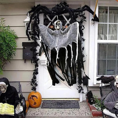 1PCS Halloween Skeleton Ghost Decoration Ghost with LED Halloween Decoration LED String Lights for Outdoor Use in Gardens